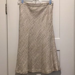 Skirt ,size-0,Cream with touch of black,beige